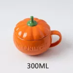 Creative Pumpkin Coffee Mugs Ceramic Milk Cup With Breakfast Oatmeal Yogurt Mug Funny Halloween S For Kids 300/500/800ml