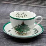 1 Sets Tree Tea Cup With Plate And Spoon European Style Cup Saucer Fine Bone China Coffee Tea Cup Ceramic Cup Set