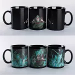 1pcs New 350ml Creative One Piece Magic Mug Coffee Mug Color Changing Tea Cup Anime Cartoon Novelty for Birthday Party Party Party