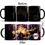 New Demon Slayer Heat Temperature Sensitive Coffee Mug Change Cartoon Anime Milk Ceramic Cups