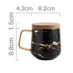 Nordic Marble Coffee Mugs Matte Luxury Water Cafe Tea Milk Cups Condensed Coffee Ceramic Cup Saucer Suit With Dish Spoon Set