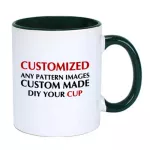 Personalized Diy Photo Coffee Multi Color Handle Milk Tea Custom Picture Logo Text Printing