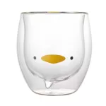Lovely Bear Creative Beer Glasses Heat-Resistant Wall Coffee Cup Milk Glass Juice Glass Cute Cup S