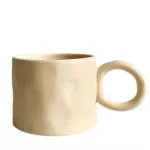 Mug Coffee Mug   Kitchen Cups Irregular Pinch Pattern Tea Office New Year Caneca