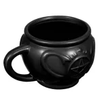 Cauldron Mug Halloween Coffee Mug Witches Tea Cup For Halloween Banquet Festival Black