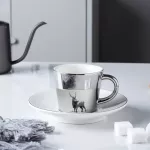 Creative Reflection Horse Cup Nordic Cartoon Elk Anamorphic Cup The Mirror Collection Panda Mug David's Deer
