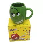 Cartoon M Chocolate Beans Mugs Ceramics Coffee Cup Capacity Drinkware Funny Cute Expression Mark Mm's Mugs Coffee Cups