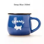 Zakka Retro Ceramic Cup Creative European Style Breakfast Mug Enamel Milk Cups Cute Mugs Animal Picture Cup Cute S