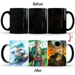 Dropshiping 1PCS New 350ml One Piece Coffee Mugs Creative Color Changing Luffy Zoro Anime Ceramic Milk Tea Novelty s