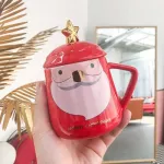 Nordic Cup Korean Style Mugs Cup Cartoon Coffee Mugs Creative Santa Claus Cup Milk Mugs Lovers S
