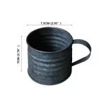 Photography Props Retro Drinkware Vintage Wrought Iron Vase Old Handle Cup Food Fruit Coffee Cup Home Coffee Travel Mug