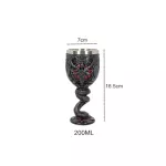 Bophomet Pentagram Horn Beer Mug Stainless Steel Halloween Skull Water Glass Medieval Red Wine Glass GOST DRINKWARE CUP