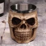 Horror Skull Mug Dragon Mug Goth Retro Style Stainless Resin Material Coffee Tea Beer Drinkware for Home Officeen