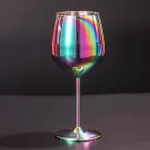 Moscow Screw 304 Stainless Steel Drum-Shaped Drop-Resistant Copper Plated Wine Glass Cocktail Glass Goblet