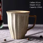 Japanese Rough Pottery Mug Custom Logo Mug Water Cup Ceramic Coffee Cup Milk Cup