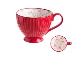 Mug Creative Personality Breakfast Cute Ceramic Cup Milk Household Large Capacity Coffee Oatmeal Cup