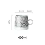 Vintage Japanse Pottery Mugs Underglaze Ceramic Breakfast Coffee Milk Tea Cereal Cup Bowl Kitchen Home Decor Tableware