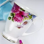High Quality Porcelain Coffee Cups Bone China Coffee Mugs Saucers European Style Afternoon Tea Black Tea Ceramic