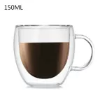 1PC Double Wall Glass Coffee/Tea Cup and Mugs Beer Coffee Cups Healthy Drink Mugs Transparent Drinkware