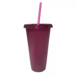 6 Colors Portable Hand Cup Straw Water Cup Coffee Mug Plastic Travel Cup Drinking Cup Home Office Reusable With Drinks Mug