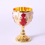 30ml Retro Creative Small Beverage Wine Cup Gold European Style Home Bar Beer Glass Coffee Cup Goblet Legs