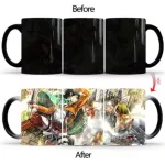1pcs New 350ml Styles Attack on Titan Coffee Mug Cold Hot Heat Color Change Mugic Milk Cups Birthday S For Friends