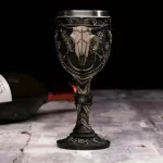 3d Gothic Skull Cup Stainless Steel Resin Fly Dragon Skeleton Design For Bar Party Home Wine Goblet Cups S