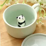 New Coffee Milk Tea Ceramic Mugs - 3d Animal Morning Cup Panda Inside Best For Morning Drink Weddings Birthdays