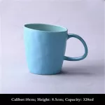 Coffee Cup Mug Tea Cup Hand-Painted Pattern Ceramic Mug Water Cup Creative Handmade Art Handle Tumbler Travel Mug