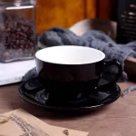 220ml High-Grade Ceramic Coffee Cups Cup Set European Style Mug Cappuccino Flower Latte