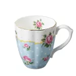 Europe Bone China Mugs Large Capacity 420ml Creative Pastoral Flower Tea Cup Office Milk Coffee Mug Ceramic Home