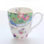 Europe Bone China Mugs Large Capacity 420ml Creative Pastoral Flower Tea Cup Office Milk Coffee Mug Home Drinkware