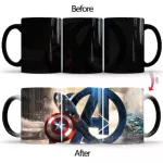 1pcs New 350ml Magic Color Changing Mugs Ceramic Coffee Milk Cups for Family Children Friends