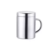 Stainless Steel Mug for Coffee Milk COLA BEER TI-SCALDING CUP WITH HANDLE GOLDEN WATER CUTER CUPS 210ML 260ML 400ML
