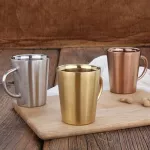 New Double Wall 304 Stainless Steel Milk Tea Cup Beer Drinking Mug