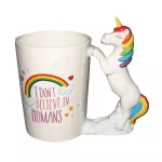 1PCS Unicorn Mugs Cartoon Porcelain 3D Handpainted Ceramic Cute Funny Animal Water Cup Coffee Mug for Drinkware