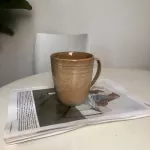 Retro Creative Ceramic Art Cup Nordic Ins Personality Coffee Cup Large Capacity Breakfast Milk Mug Handgrip Kawaii Mug