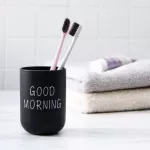 Creative Bathroom Toothbrush Circular Cup PLAIN CUP NORDIC Wind Couple Cup Good Morning Bathroom Accessories 112