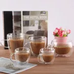 Water Double Coffee Mugs Heat-Resistant Wall Glass Tea Cup Beer Handmade Milk Lemon Juice Drinkware Drinking Insulation