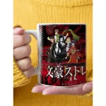 Bungou Stray Dogs Coffee Mug 11oz Black White Ceramic Creative Milk Tea Cup Boy Friends Cups