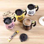 Stainless Steel Magnetic Self Mixing Mug Anti-Scalding Cover of Milk Stiring Mugs Automatic Electric Lazy Smart Coffee Mix Cups