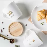 Big Capaticy 12 Consamic Mug Super High Quality Procelain Log Coffee Milk Cup White Color