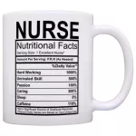 Nurse S Nurse Nutritional Facts Label Nursing Gag Coffee Mug Tea Cup White