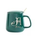 Letter Ceramic Mug Couple Coffee Cup Set Milk Milk Milk Water Coffee Cup Box