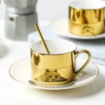 Mirror Reflection Coffee Mugs Animal European Style Tea Cups Creative Drinkware