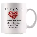 The White Ceramic Mug with Beautiful Message To Mum Moth Birthday Present 11OZ Funny Coffee Cup