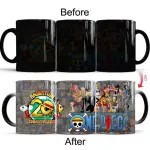 350ml One Piece Coffee Mug Creative Color Change Mug Luffy Zoro Anime Cartoon Tea Milk Ceramic Cup Best S For Friends