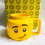 250ml LEGO MUGS CRAMIC CUP MILK COFFEE MUGS CUPS for Kids Yellow Smiling Expression Cartoon Cute Drinkware Lego Friend for Kids