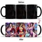 1pcs New 350ml Cartoon Anime Sexy Boa Hankokku Color Changing Morning Coffee Milk Ceramic Cups for Friends Children