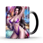 1pcs New 350ml Cartoon Anime Sexy Boa Hankokku Color Changing Morning Coffee Milk Ceramic Cups for Friends Children